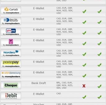 Platinum Play casino deposit and withdrawal options