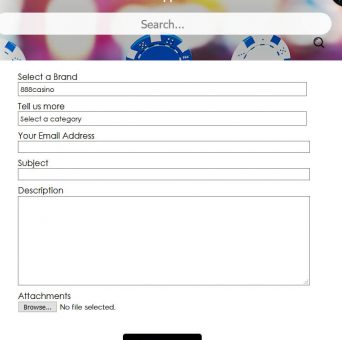 888 casino contact form