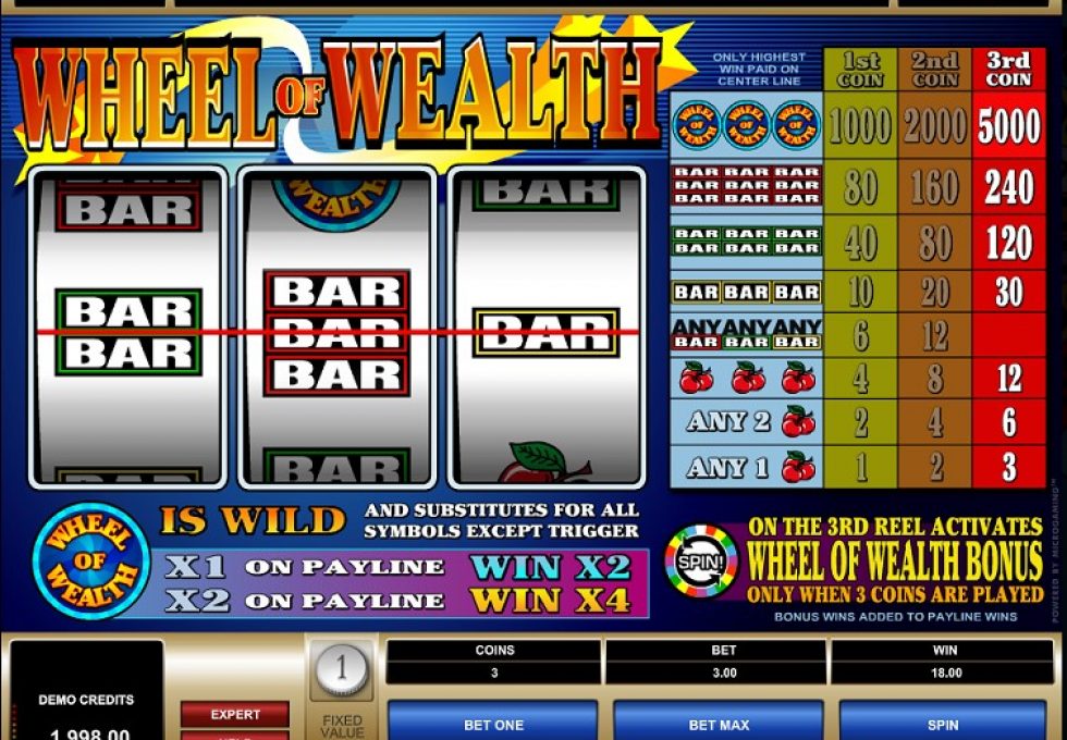 Microgaming Wheel of Wealth slots